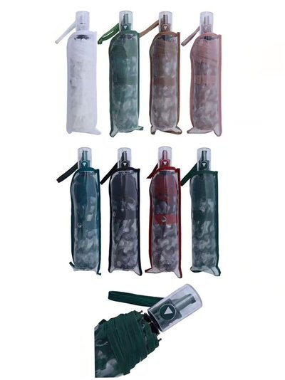 Paraguas plegable automático transparente estampado 2