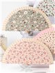 Abanico madera floral liberty