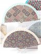 Abanico madera mosaico