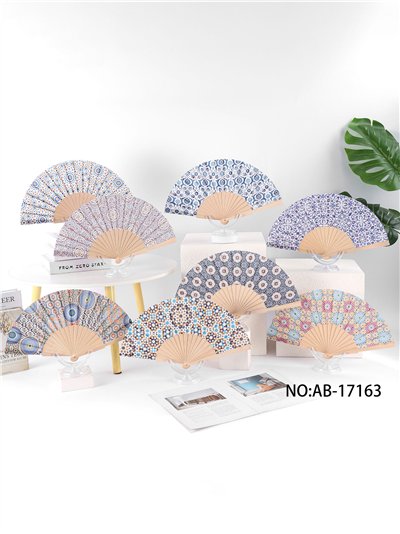 Abanico madera mosaico 2