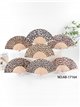 Abanico madera leopardo clásico