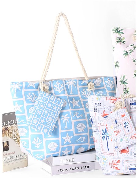 Tropical holiday beach tote