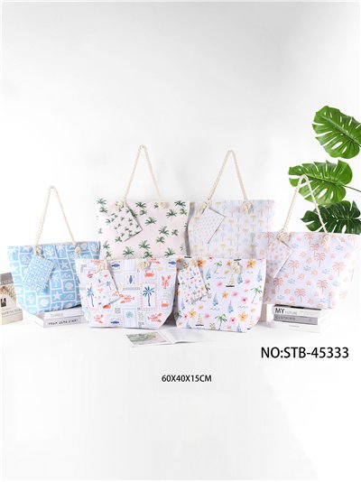 Tropical holiday beach tote 2