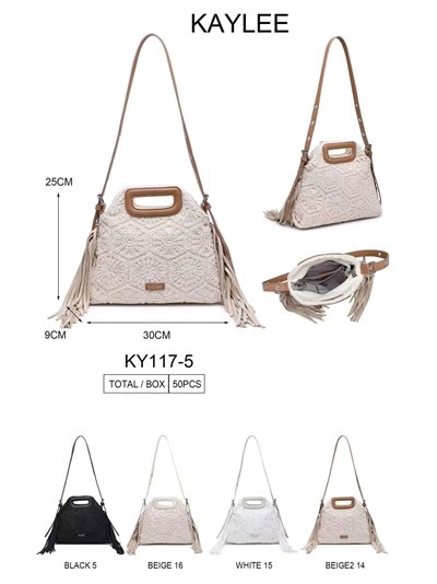 Bolso de encaje con flecos 2