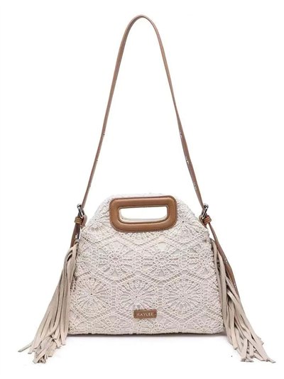 Bolso de encaje con flecos