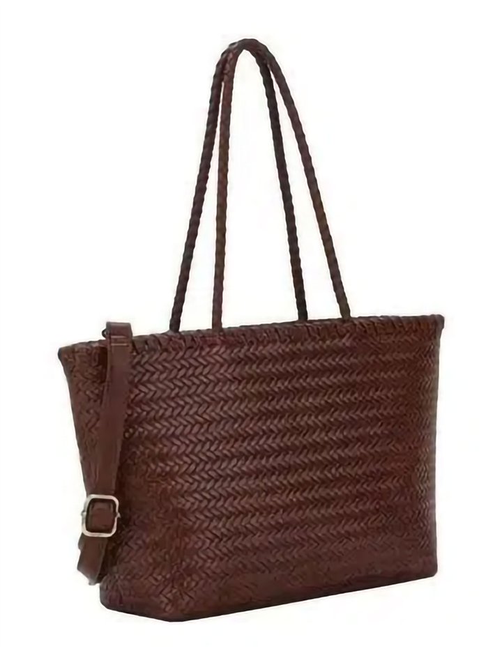 Sacola de compras grande trançada