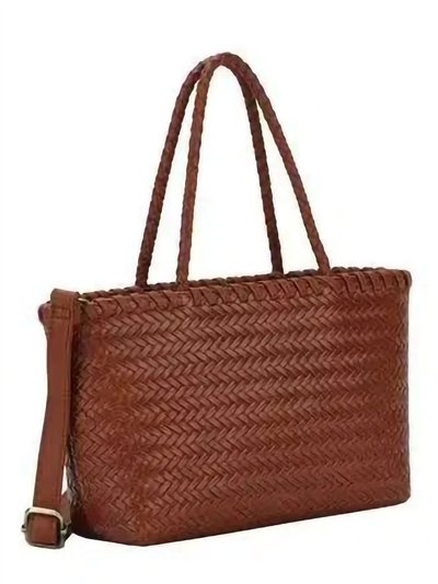 Bolso shopper trenzado mediano