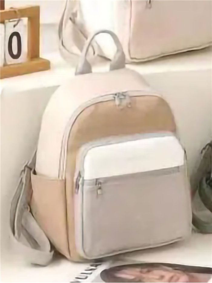 Mochila casual bloques de color