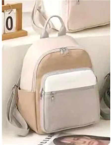 Mochila casual bloques de color