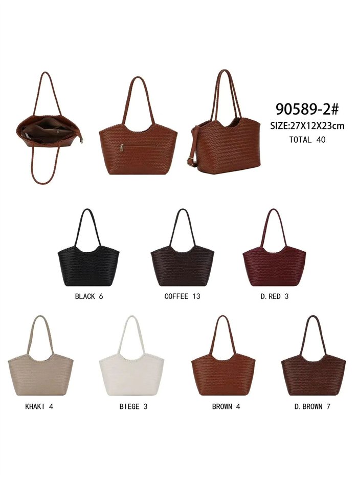 Bolso shopper trenzado