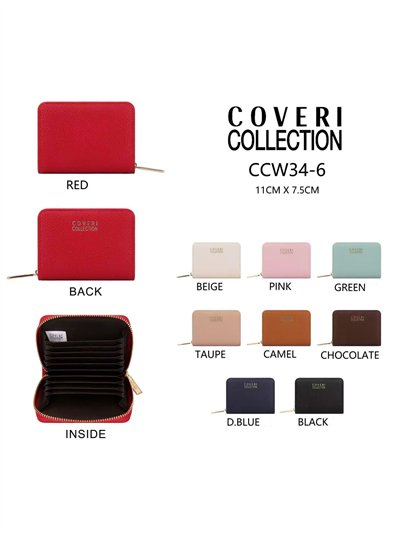 Tarjetero acordeón compacto con cremallera 2