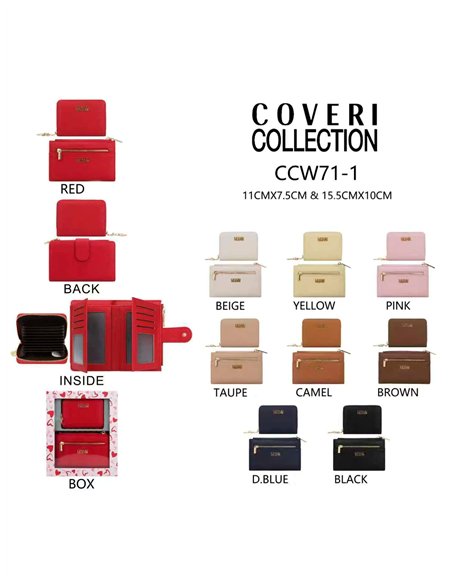 Two-piece zip wallet set