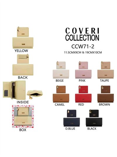 Set de tarjetero y cartera larga con solapa 2