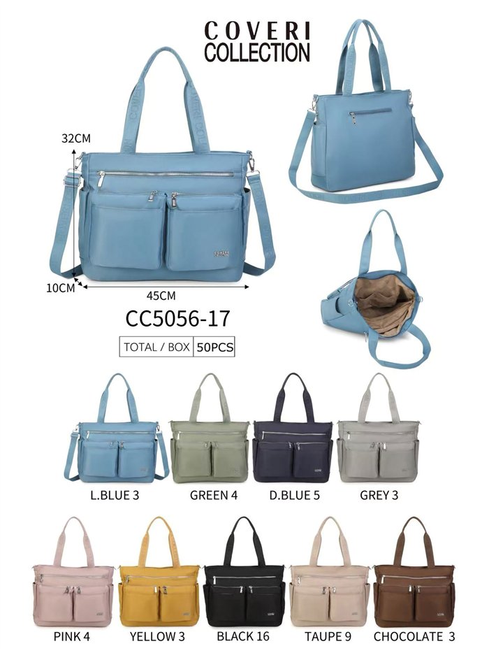 Bolsa de nylon com vários bolsos