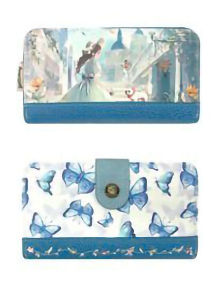 Cartera grande estampada con tarjetero extraíble