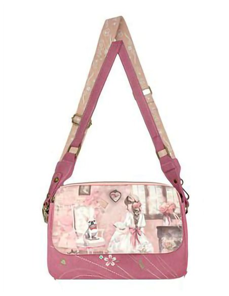 Sac bandoulière imprimé à rabat