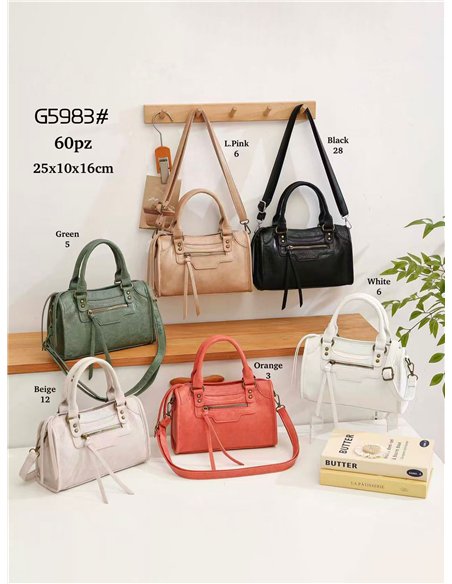 Bolso bowling pequeño con bandolera