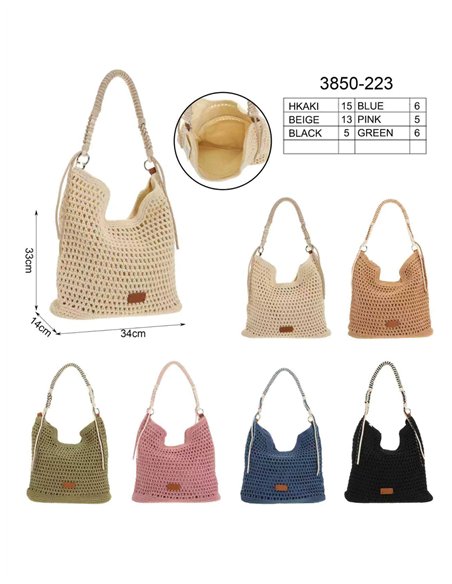 Bolso hobo de crochet boho