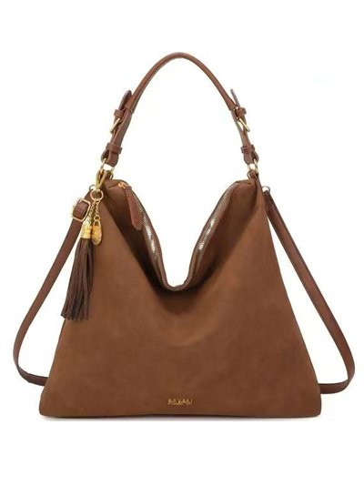 Weiche Hobo-Tasche mit Quaste