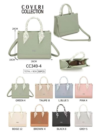 Bolso tote estructurado con pañuelo 2