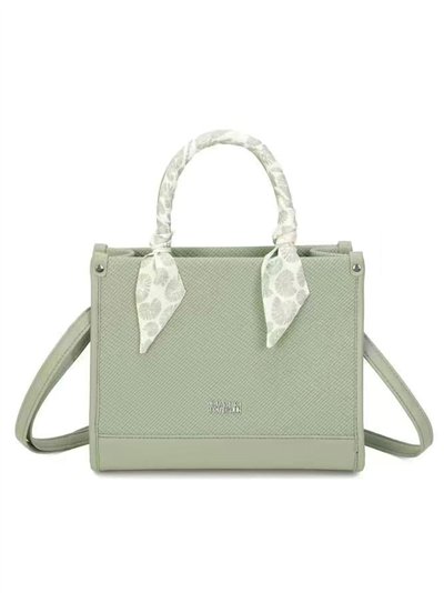 Bolso tote estructurado con pañuelo