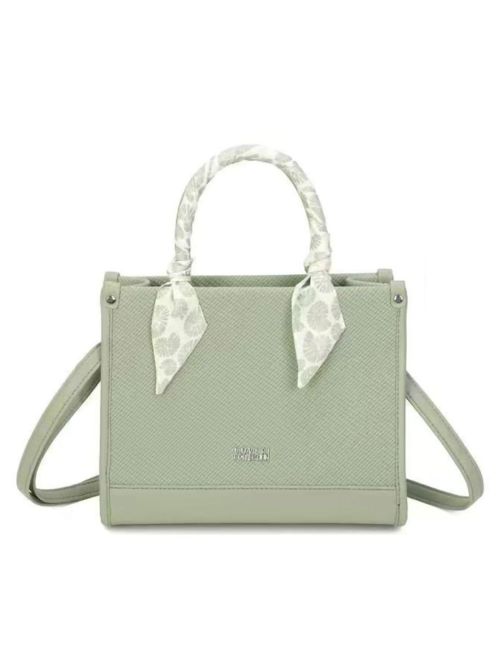 Bolso tote estructurado con pañuelo