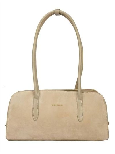 borsa baguette effetto scamosciato