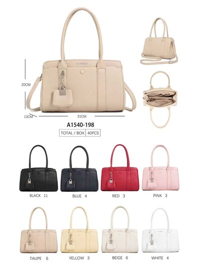 Sac cabas élégant avec pendentif 2