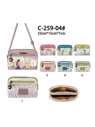 Bolsa de ombro compacta estampada 2