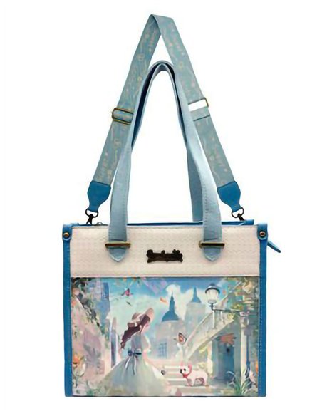 Bedruckte Einkaufstasche mit Rückentasche