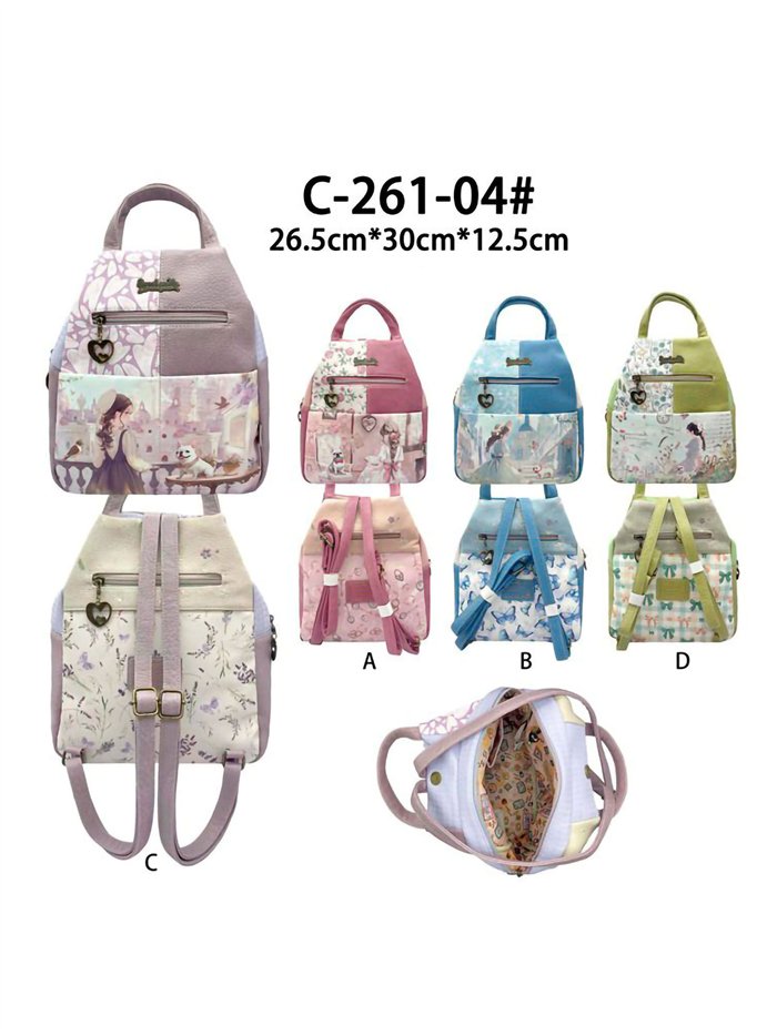 Mochila estampada muñeca