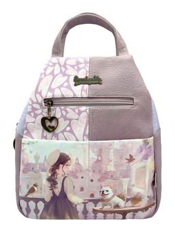 Mochila estampada muñeca