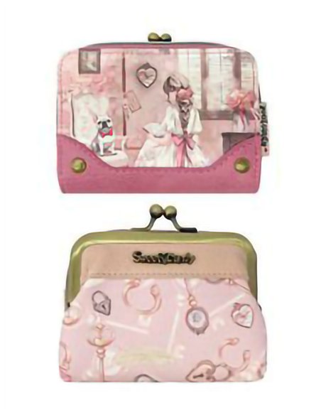 Monedero de boquilla estampado