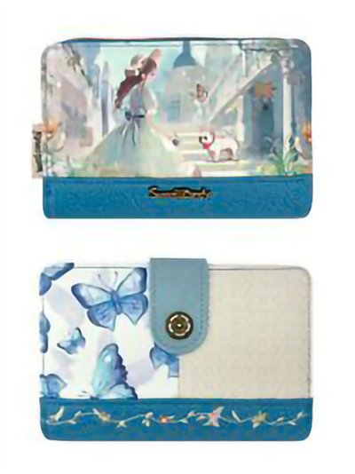 Monedero estampado compacto