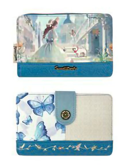 Monedero estampado compacto