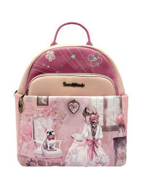 Zaino con stampa di bambole