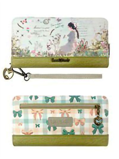 Carteira longa estampada