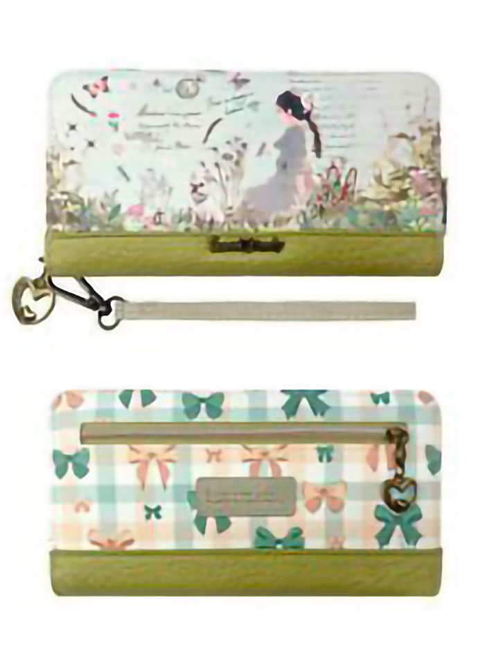 Lange bedruckte Geldbörse