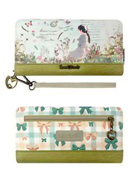 Lange bedruckte Geldbörse