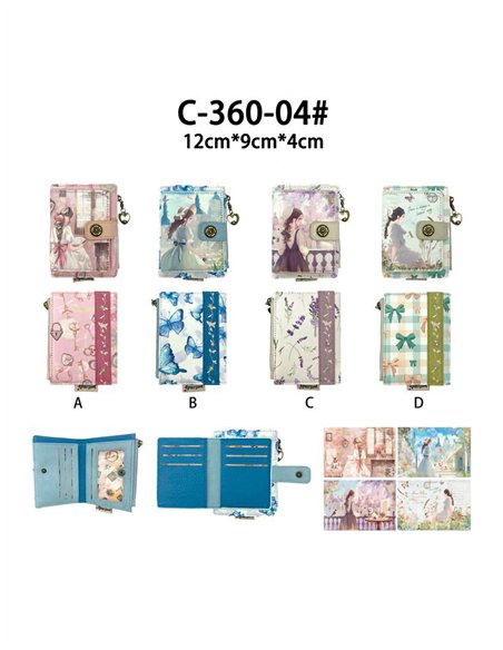 Monedero estampado muñeca