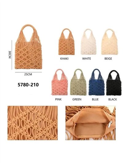 bolsa de crochê vazada 2