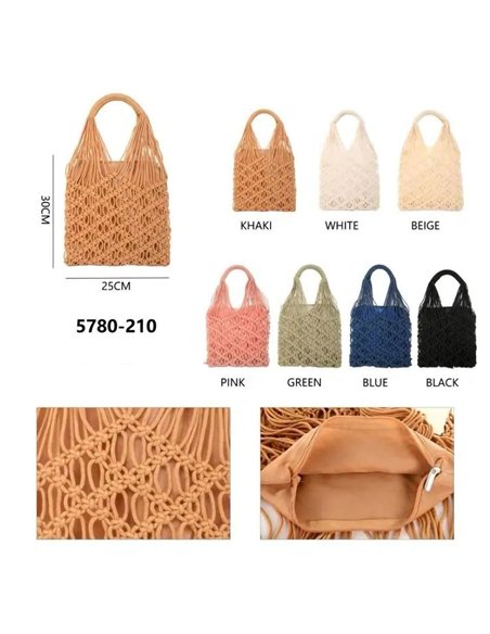 bolsa de crochê vazada