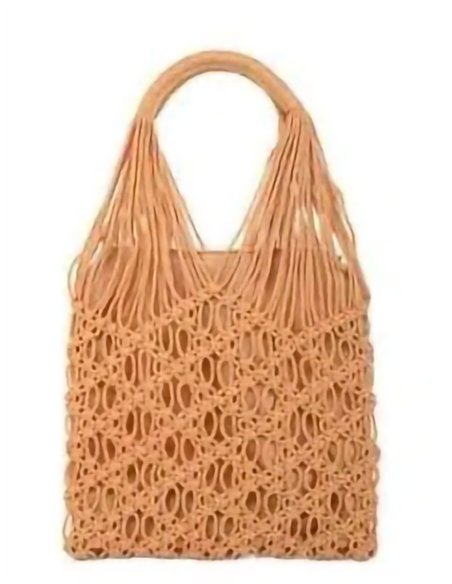 bolsa de crochê vazada