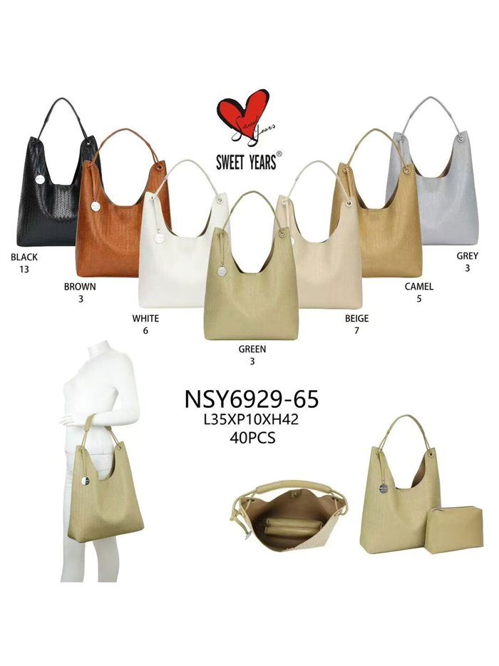 Grand sac hobo avec trousse de toilette