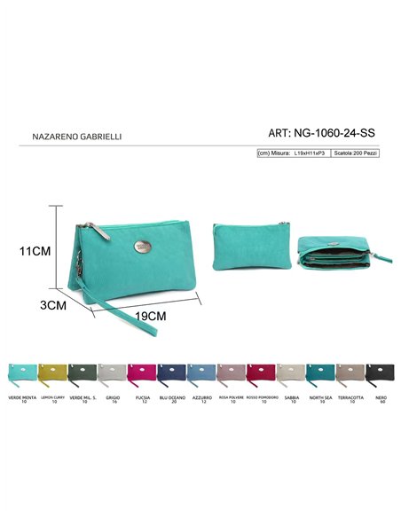 Monedero nylon triple compacto