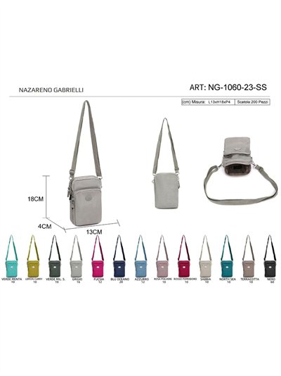 Mini bolso porta móvil nylon compacto