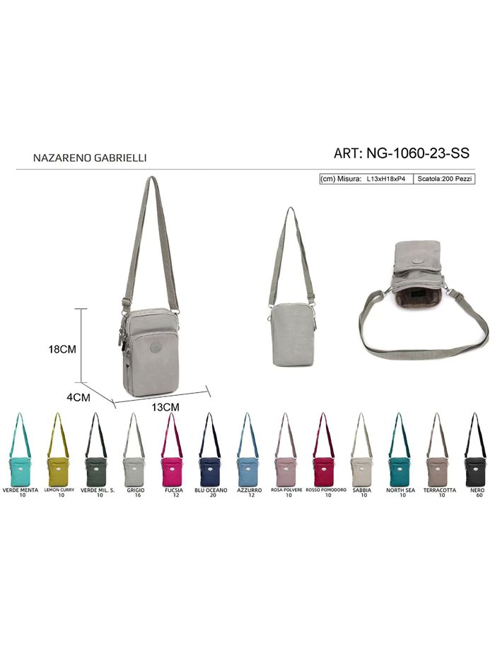 Mini bolso porta móvil nylon compacto