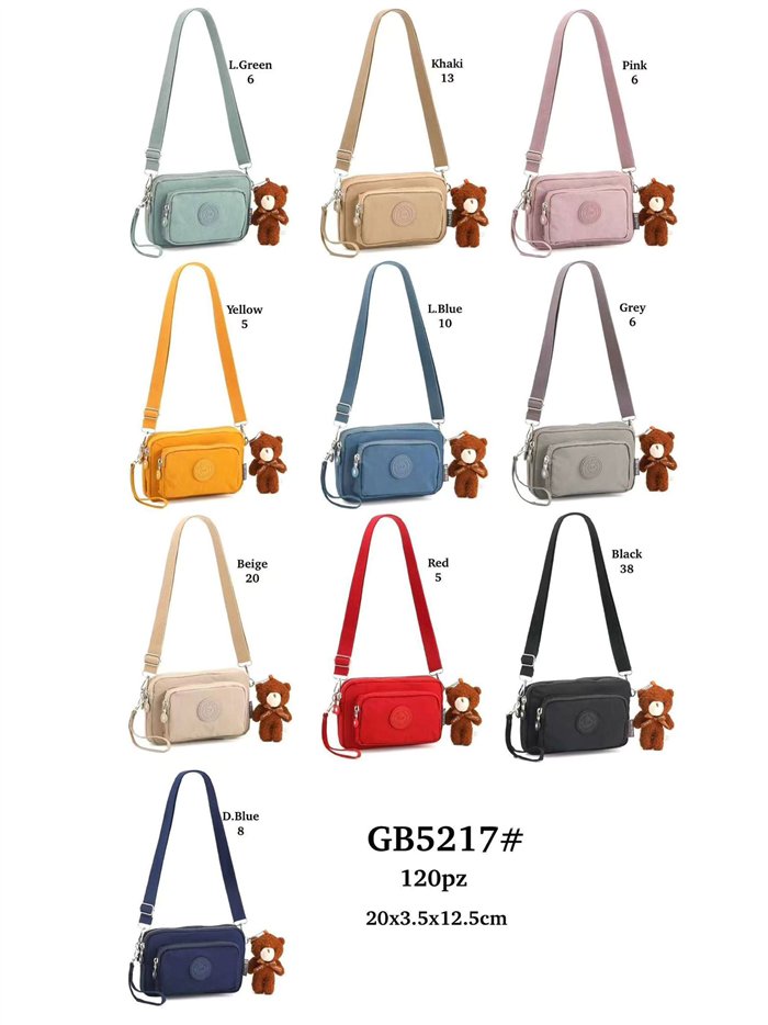 Bandolera nylon con charm de osito