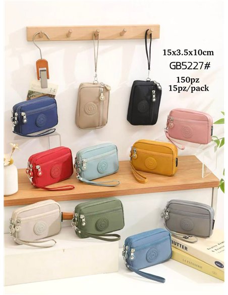 Monedero nylon compacto