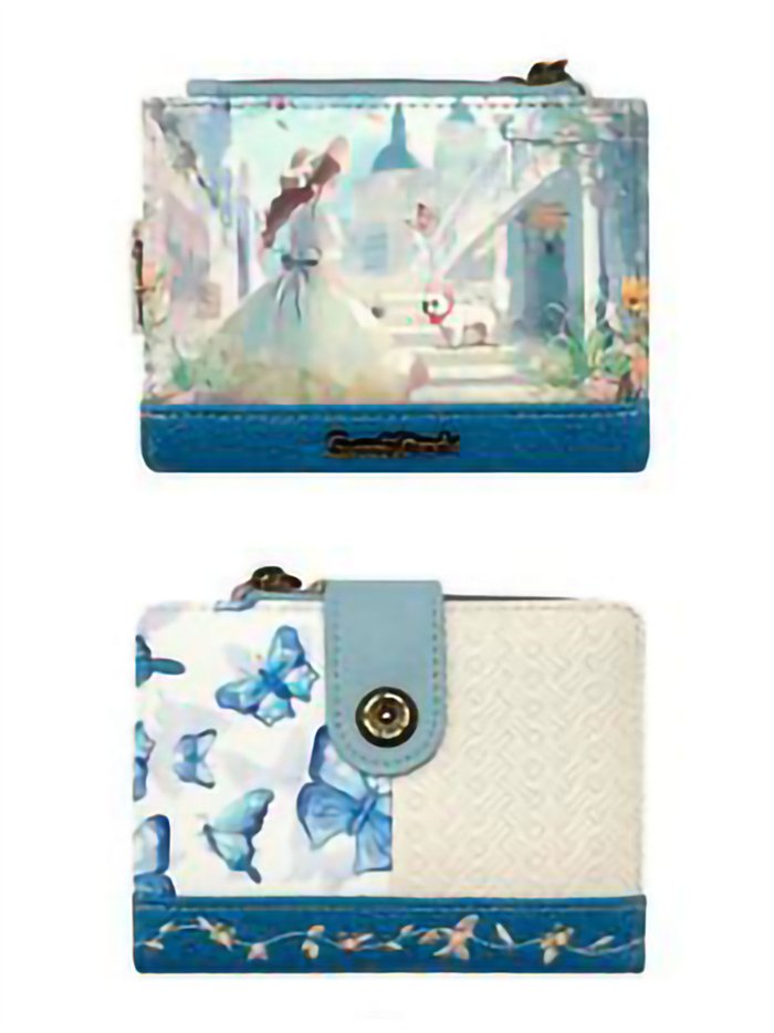Compact print snap wallet